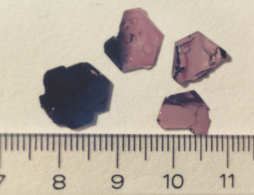 Single crystals of TiSe2 (K. Saiki)
